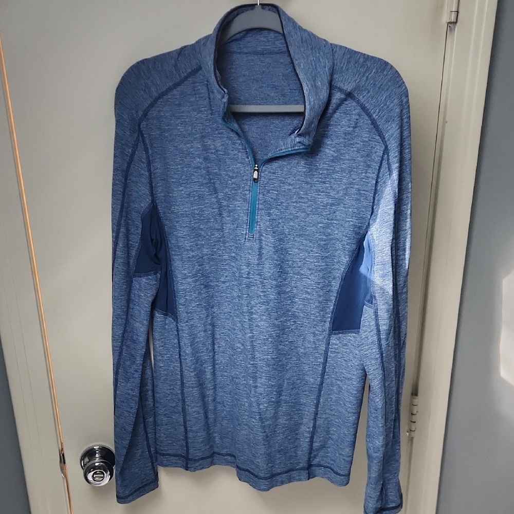 Lululemon Blue Quarter-Zip Pullover